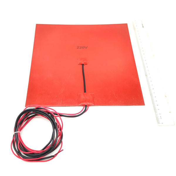 AC Square Silicone Heater Pad 300x300 with 3M for VORON 2.2/2.4 CoreXY 3D Printer 350 Build