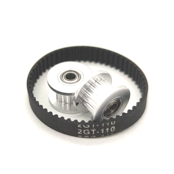 For VORON-0 CoreXY 3D Printer Motion Set GT2 Open/Loop Belt 16/20T Idler/Black Pulley KFL08