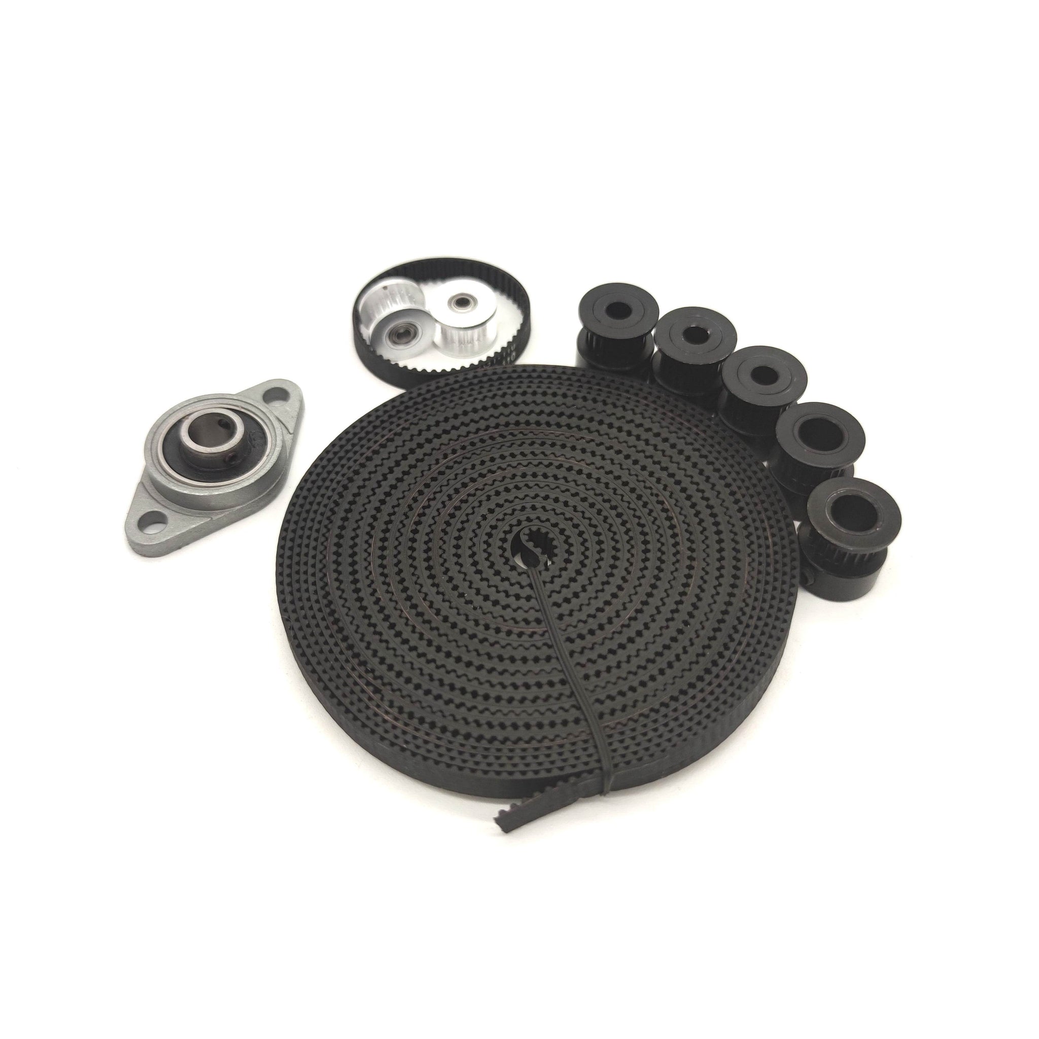 For VORON-0 CoreXY 3D Printer Motion Set GT2 Open/Loop Belt 16/20T Idler/Black Pulley KFL08